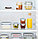 IKEA/ ИКЕА/365+ Контейнер для продуктов с крышкой, четырехугольной формы/стекло180 мл  3шт, фото 2