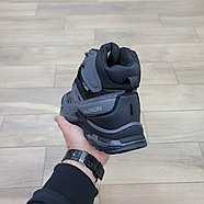 Кроссовки Salomon X Ultra 4 Mid Gray Black с мехом, фото 4