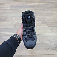 Кроссовки Salomon X Ultra 4 Mid Gray Black с мехом, фото 3