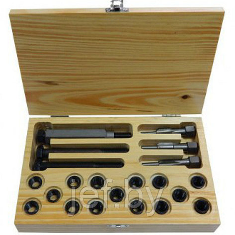 Набор метчиков и футорок для восстановления резьбы свечей накаливания 21 предмет PARTNER PA-1012-125, фото 2