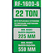 Домкрат RF-1600-6 22т ROCKFORCE RF-1600-6, фото 4