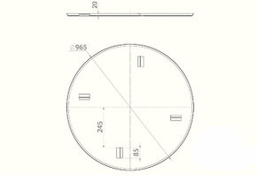 Диск затирочный IMPULSE D1000, фото 2