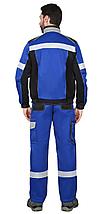 Костюм СИРИУС-ПОЛИНОМ куртка, п/к василек с черным и СОП 50 мм, фото 3
