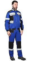 Костюм СИРИУС-ПОЛИНОМ куртка, п/к василек с черным и СОП 50 мм, фото 2
