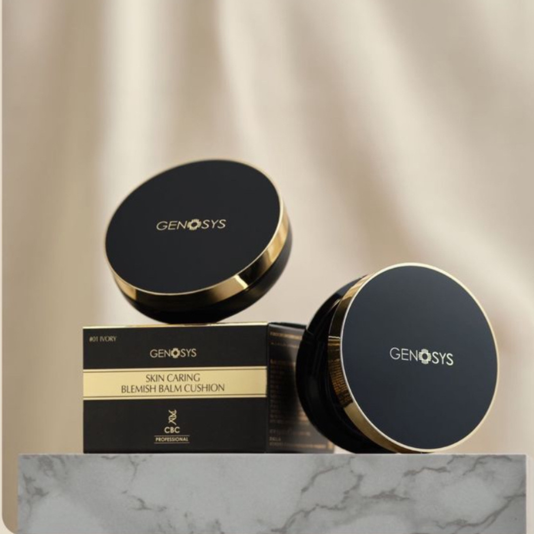 BB кушон Genosys Skin Caring Blemish Balm Cushion SPF50 Тон 01 Ivory - фото 6 - id-p195512217