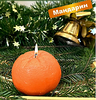 Свеча Мандарин арома 3 штуки