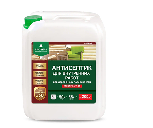 PROSEPT INTERIOR Антисептик для внутренних работ 1:10  5л, фото 2