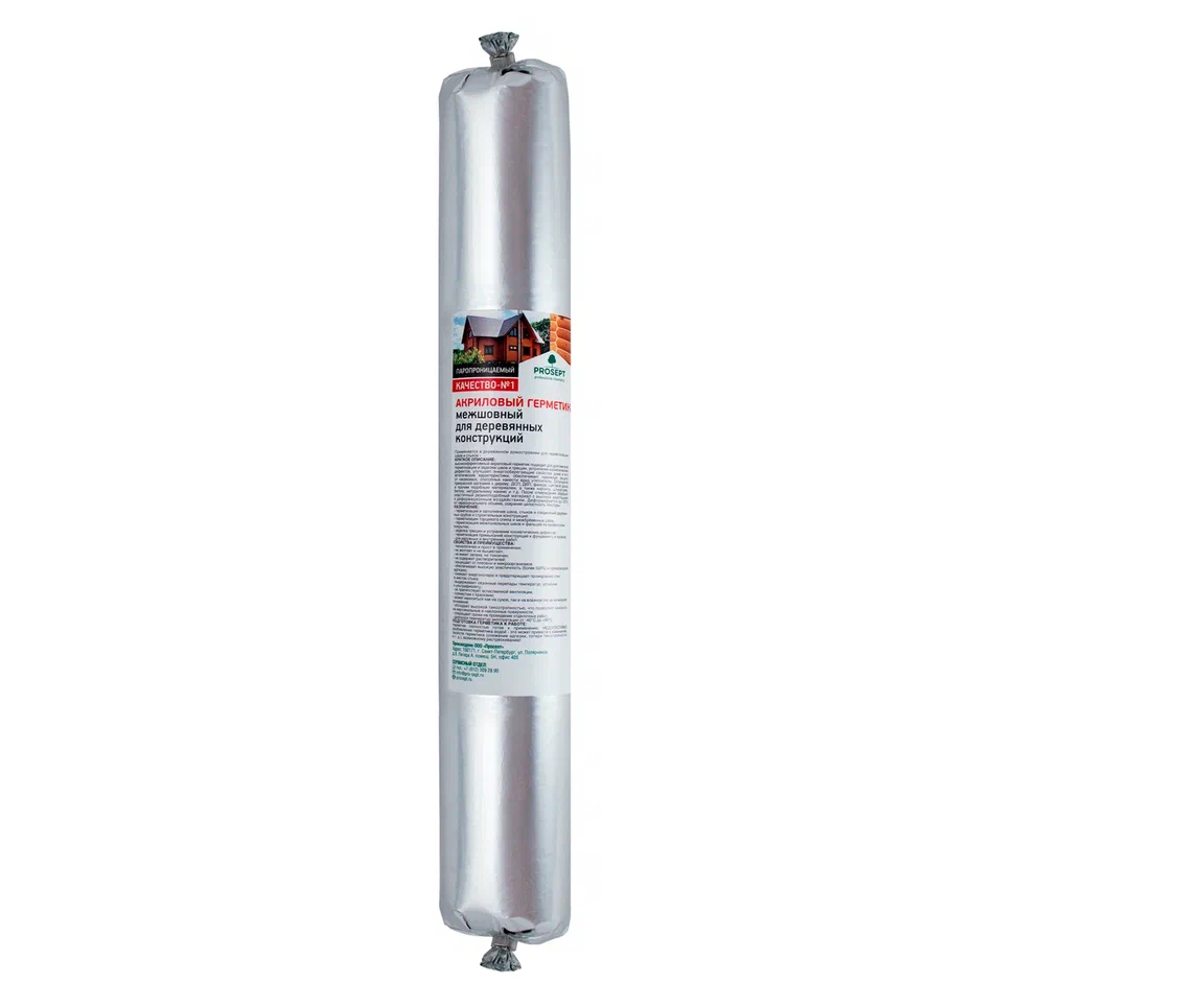 Герметик акриловый межшовный для дерев.конструкций, теплый шов, цвет "Медовый" готов.состав / 0,6 л