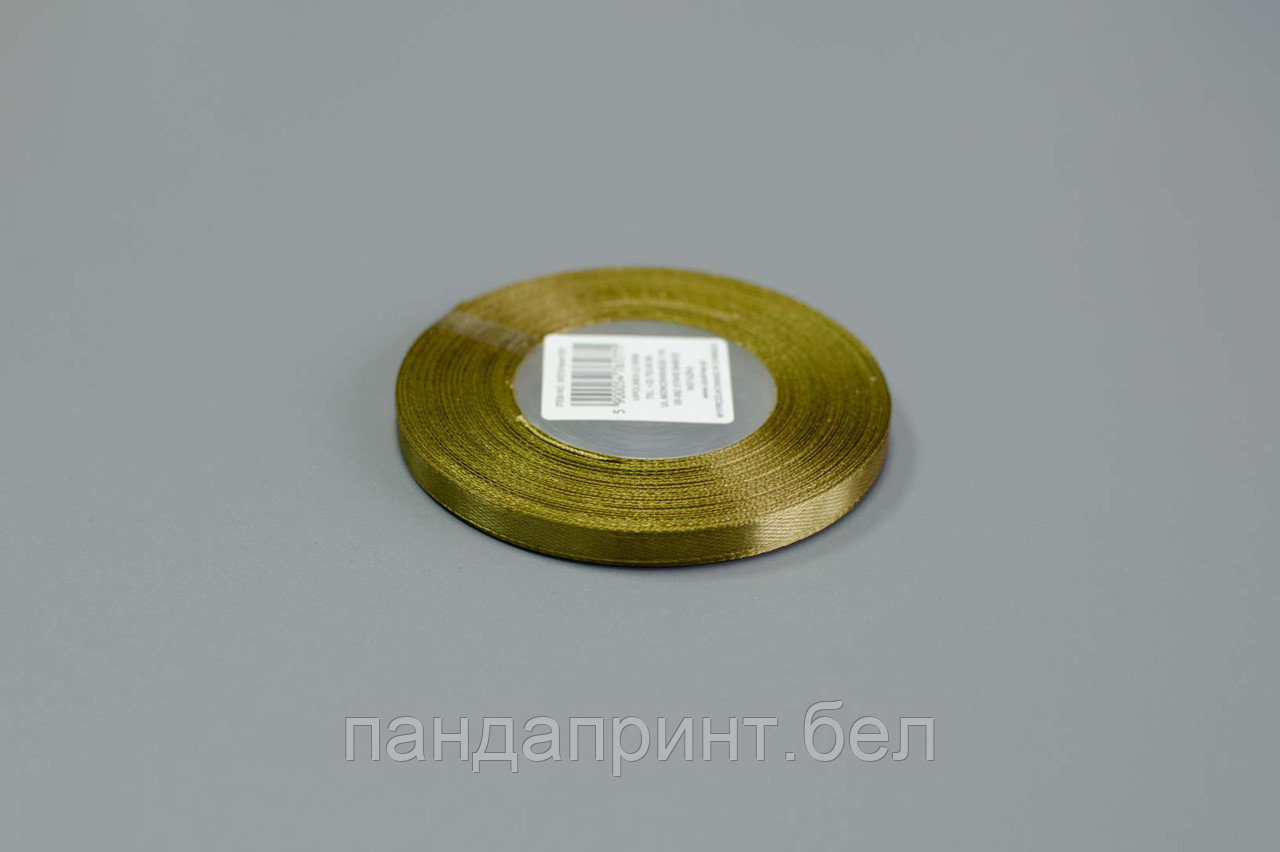 Лента атласная 0,6 см охра 32 м (арт.78)