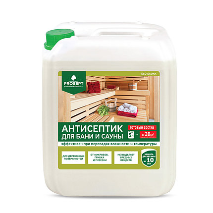 PROSEPT ECO SAUNA Антисептик для бани и сауны, гот.состав  5л, фото 2