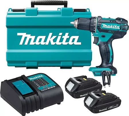 Дрель-шуруповерт Makita DDF482SYE (62 Нм, 2 АКБ 1.5 А/ч, кейс), фото 2