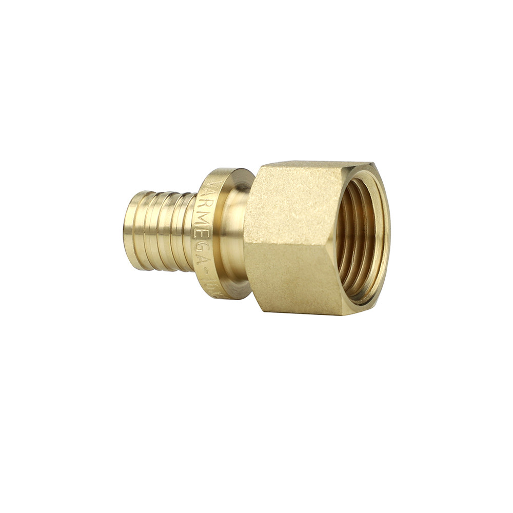 Муфта переходная (переходник) с внутренней резьбой Varmega Slide-fit , 16х1/2", латунная, аксиальная