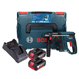 Перфоратор аккумуляторный бесщеточный Bosch GBH 18V-21 Professional (2 Дж, 2 АКБ 4 Ач, кейс L-BOXX) 0611911102, фото 2