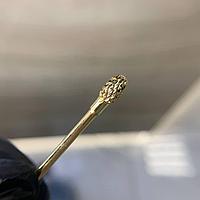 Насадка для фрезы твердосплавная золотая, №3