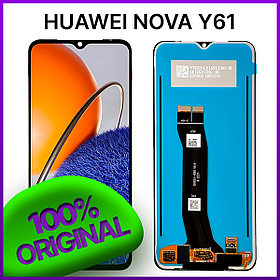 Экран Huawei Nova Y61 original 100% с тачскрином, черный