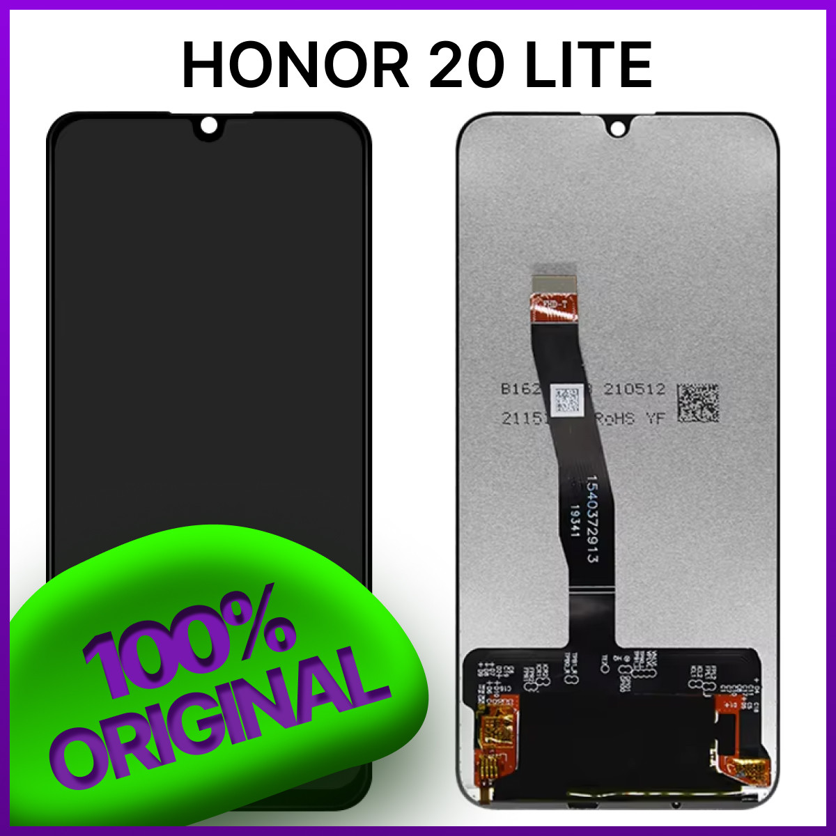 Экран Huawei Honor 20 Lite Original 100% (ANE-LX1) c тачскрином, черный