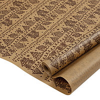 Упаковочная бумага Крафт (0,7х10 м) Новогодние домики (арт.887778)