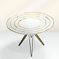 Дизайнерский обеденный стол Golden Style модель №2 круглый