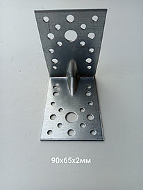 Крепежный уголок  усил. KUU 90х65 2,0 мм. Россия