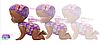 Кукла Mattel My Garden Baby Giggle Crawl с фиолетовыми волосами HBH43, фото 6
