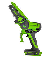 Мини-Пила аккумуляторная цепная Greenworks G24CSMNX 24В DigiPro (Без АКБ и з/у)