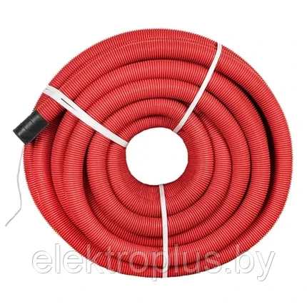 Труба гофрированная двустенная ПНД/ПНД гибкая с протяжкой d200 мм (35 м) красная EKF-Plast, фото 2