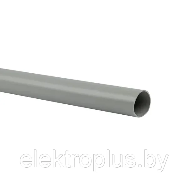 Труба гладкая ПВХ жесткая d63 мм (3 м) (21 м/уп) серая EKF-Plast