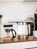 Чайник электрический с заварником Glass Electric Kettle (1500Вт, 0,8-2,0л), фото 3