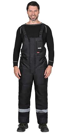 Полукомбинезон мужской зимний универсальный, черный, СОП 50мм, фото 2