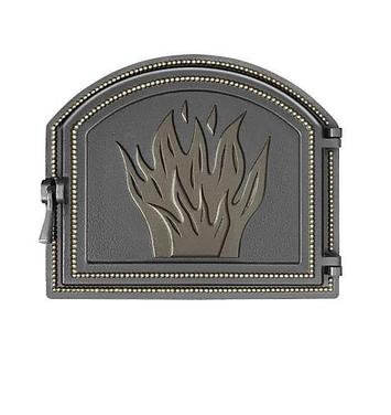 Дверка ВЕЗУВИЙ каминная 218 (Бронза), фото 2