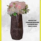 Ваза квадратная на кладбище/памятник из гранита Дымовский 40см. См. описание ниже!!!, фото 3