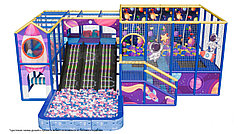 Детский игровой лабиринт 9,8x5x3м
