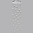Потолочная каскадная люстра Odeon Light Jemstone 5084/120L хром/прозрачный/металл/акрил LED 120W 4000K 6000Лм, фото 3