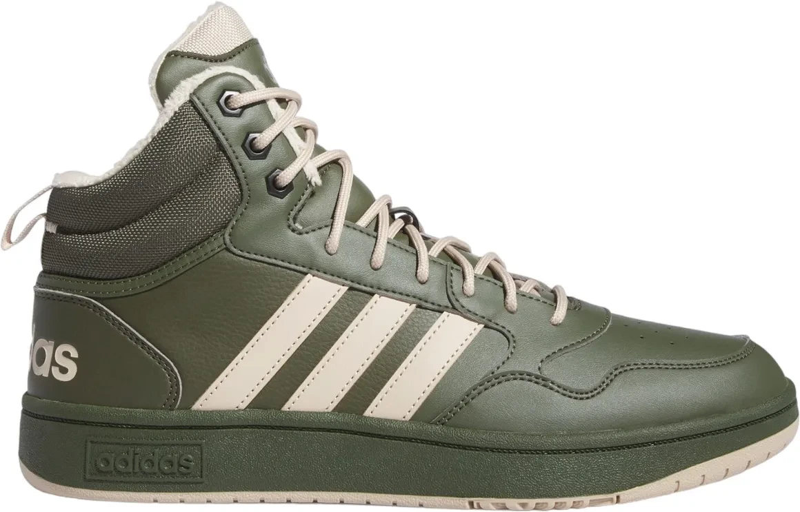 Кроссовки мужские ADIDAS HOOPS 3,0 MID WTR темно-зеленый IH0163