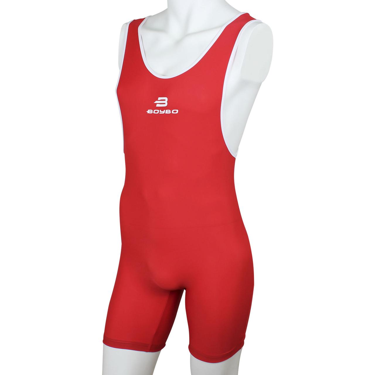 Трико борцовское BoyBo одностороннее красное BT75, L