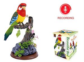 Попугай игрушка Поющая птичка Интерактивная