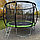 Батут SKYJUMP MASTER green 312 cм  с защитной сеткой и лестницей, фото 5
