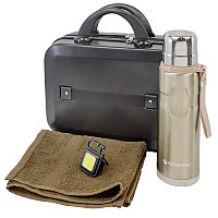 LT5Bag La and Te beaute Набор(сумка черная 026#+полотенце+термос 51717+фонарик52136)