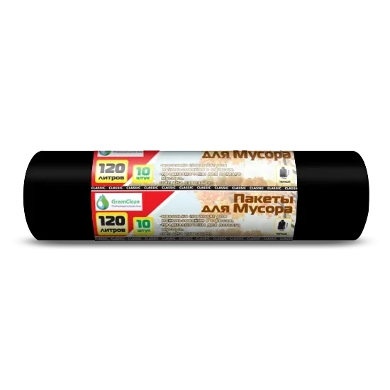 Мешки для мусора MirPack ПНД Classic 120 л 12 мкм 10 шт