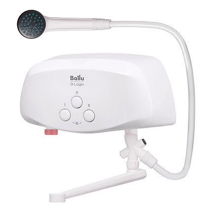 Проточный кран-водонагреватель Ballu 3-logic TS (3,5 kW) - кран+душ, фото 2