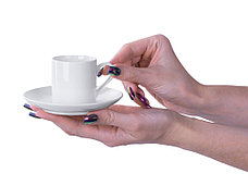Кофейная пара прямой формы Espresso, 100мл, белый, фото 3
