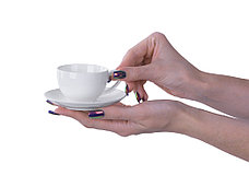 Кофейная пара классической формы Ristretto, 90мл, белый, фото 3