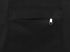 Сумка на молнии Zipper из хлопка 280 г c карманом на молнии спереди, черный, фото 3