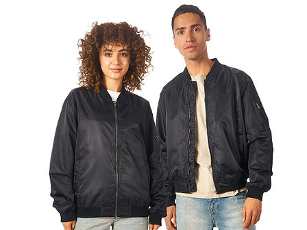 Куртка бомбер Antwerpen унисекс, черный, фото 2