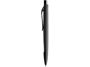 Ручка пластиковая шариковая Prodir ds6prr-Z75 софт-тач, черный с серебристой кнопкой, фото 2