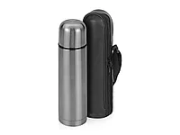 Термос Ямал с чехлом, 500мл, серебристый
