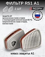 Фильтр для респиратора профессиональный RESPIK® R51 А1 (2 шт в уп)