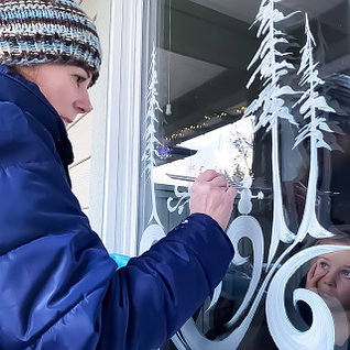 Оформление витрины.