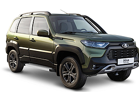 Пороги на автомобиль "Silver" Rival для Lada Niva Travel 2021+160 см, 2 шт., алюминий