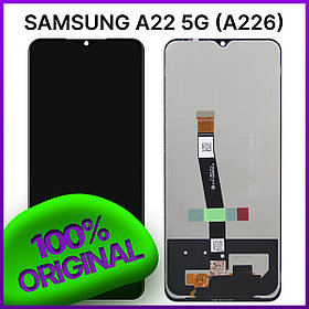 Экран Samsung Galaxy A22 5G (A226) original 100% с тачскрином, черный